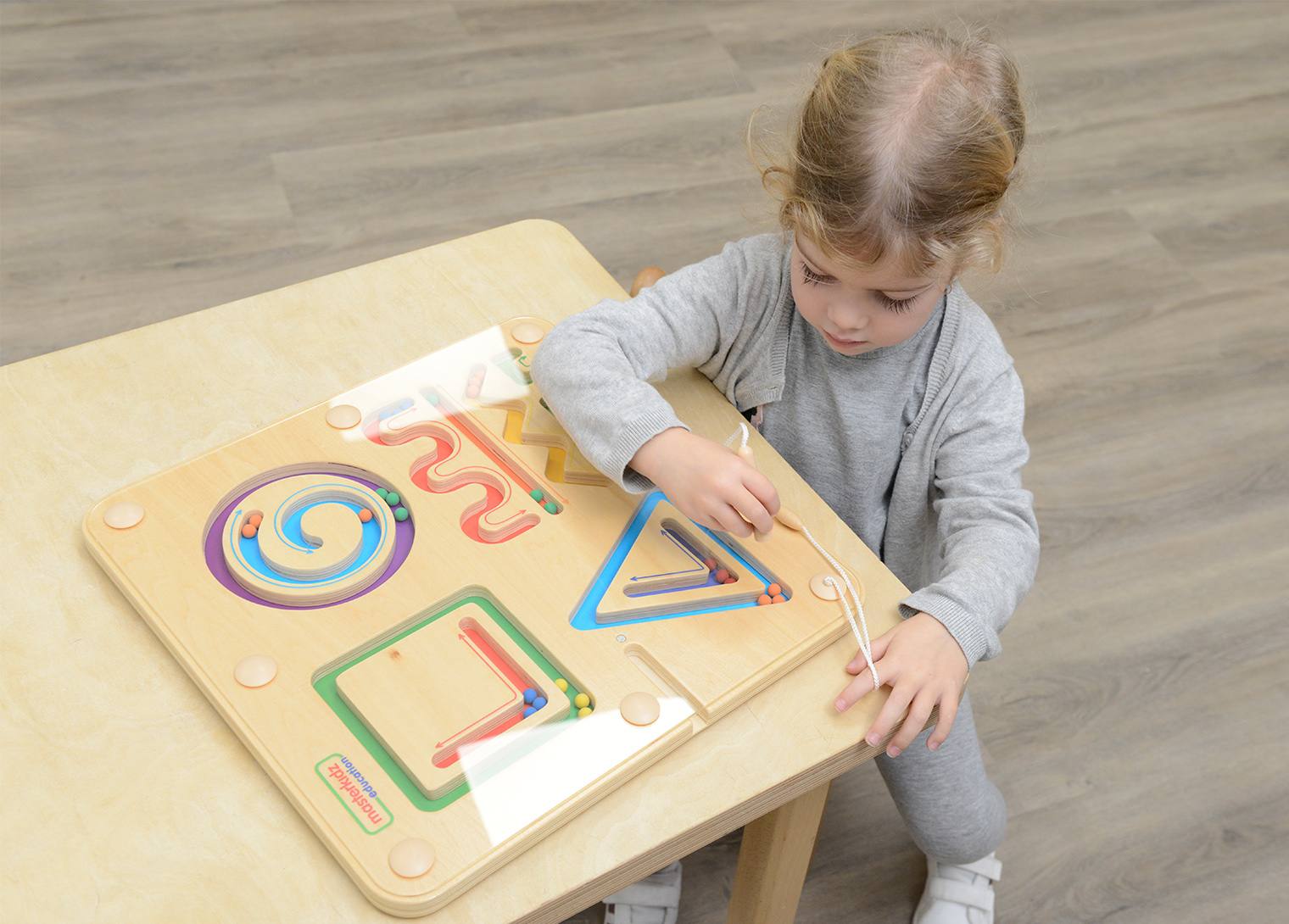 Educational Board Toys - Lines and Shapes Magnetic Sliding Maze
